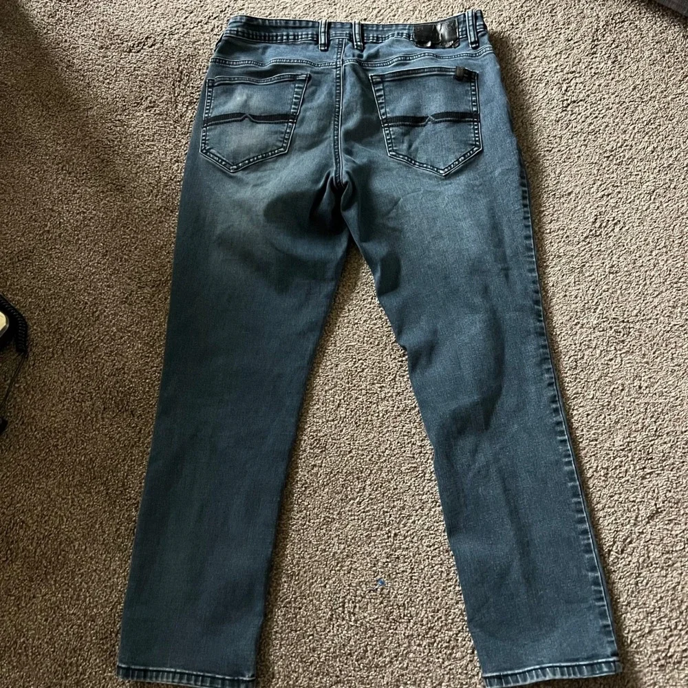 Buffalo David Bitton Jeans Slim Stretch Comfort Fit Blue Wash Mens Size‎ 34x30